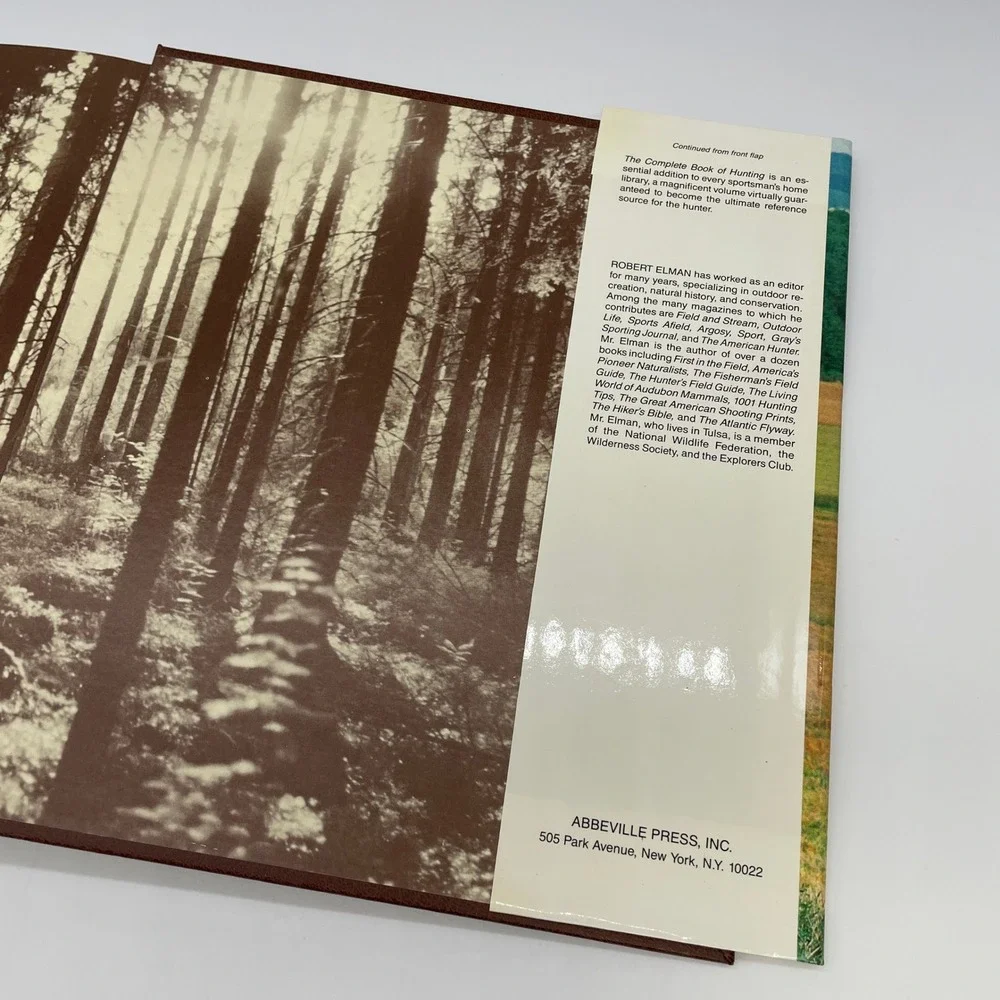 The Complete Book of Hunting Robert Elman Dust Jacket 1984 Field Shooting Sports